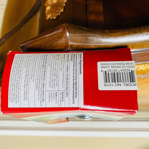 Microsoft Life Cam VX-3000 New In Box Black Silver Computer Camera Webcam - Picture 4 of 6